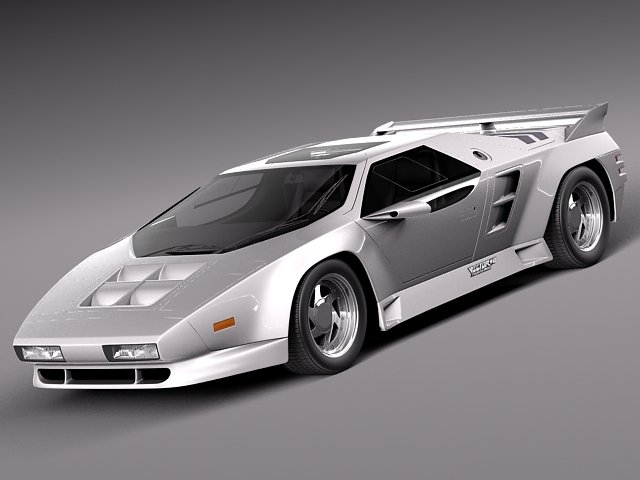 Vector W8 1990-1992 3D Model .c4d .max .obj .3ds .fbx .stl .blend 