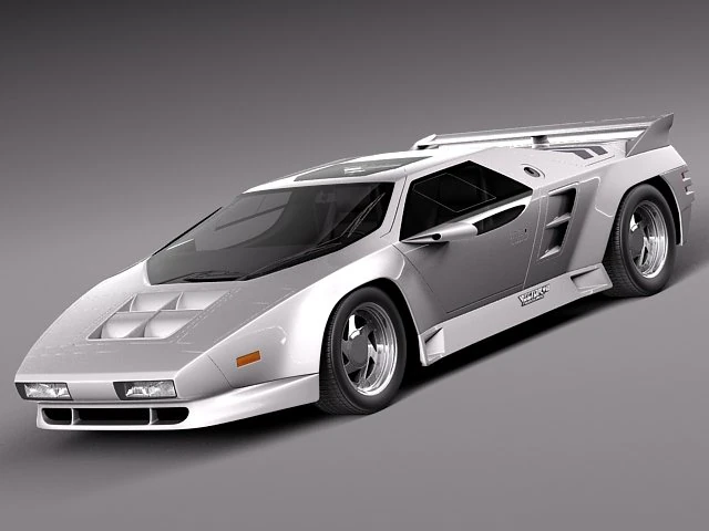 Vector W8 1990-1992 3D Model .c4d .max .obj .3ds .fbx .stl .blend