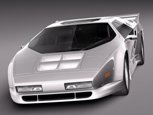 Vector W8 1990-1992 3D Model