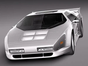 Vector W8 1990-1992 3D Model