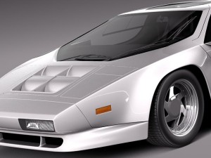 Vector W8 1990-1992 3D Model