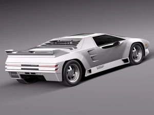 Vector W8 1990-1992 3D Model