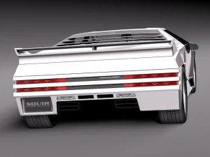 Vector W8 1990-1992 3D Model
