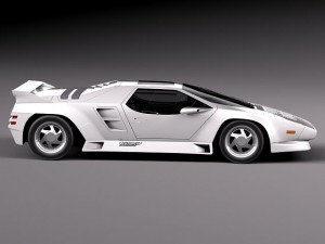 Vector W8 1990-1992 3D Model