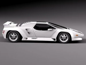 Vector W8 1990-1992 3D Model