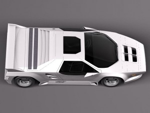Vector W8 1990-1992 3D Model