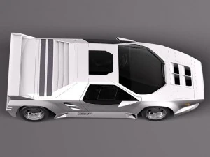 Vector W8 1990-1992 3D Model