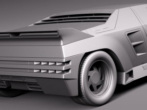 Vector W8 1990-1992 3D Model