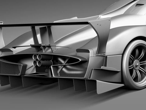 Pagani Zonda Revolucion 2013 3D Model