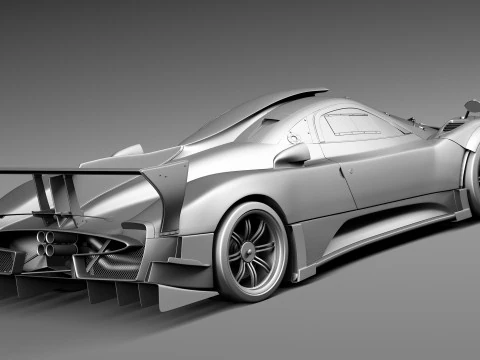 Pagani Zonda Revolucion 2013 3D Model