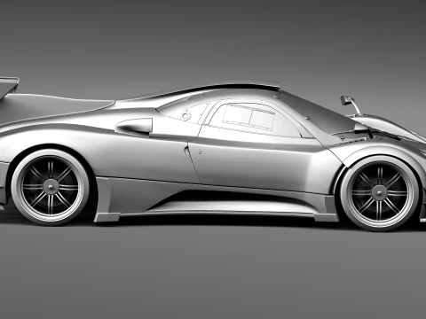 Pagani Zonda Revolucion 2013 3D Model