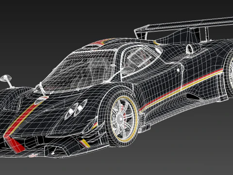 Pagani Zonda Revolucion 2013 3D Model