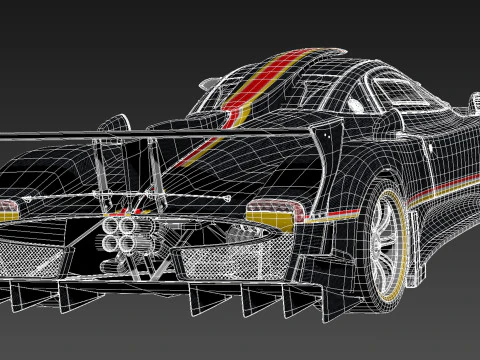 Pagani Zonda Revolucion 2013 3D Model
