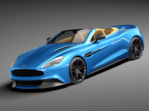 Aston Martin Vanquish Volante 2014 3D Model
