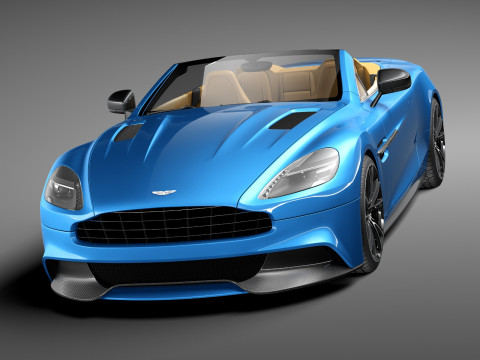 Aston Martin Vanquish Volante 2014 3D मॉडल