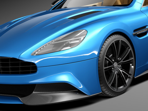 Aston Martin Vanquish Volante 2014 3D मॉडल