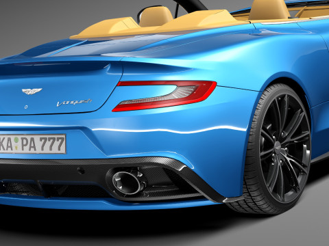 Aston Martin Vanquish Volante 2014 3D मॉडल