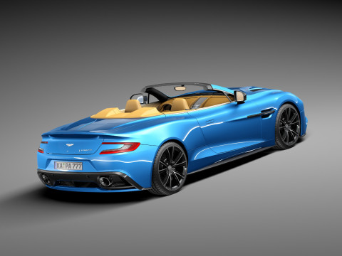 Aston Martin Vanquish Volante 2014 3D मॉडल