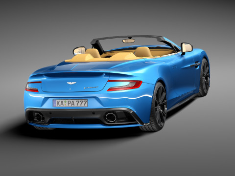Aston Martin Vanquish Volante 2014 3D मॉडल