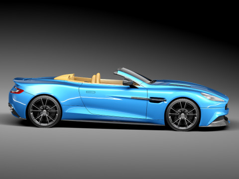 Aston Martin Vanquish Volante 2014 3D मॉडल