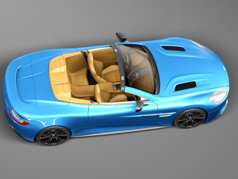 Aston Martin Vanquish Volante 2014 3D मॉडल