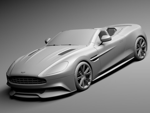 Aston Martin Vanquish Volante 2014 3D मॉडल