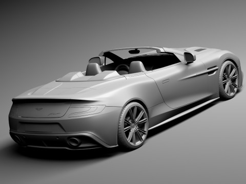 Aston Martin Vanquish Volante 2014 3D मॉडल