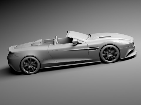 Aston Martin Vanquish Volante 2014 3D मॉडल