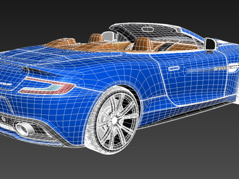 Aston Martin Vanquish Volante 2014 3D मॉडल
