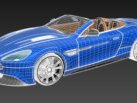 Aston Martin Vanquish Volante 2014 3D मॉडल