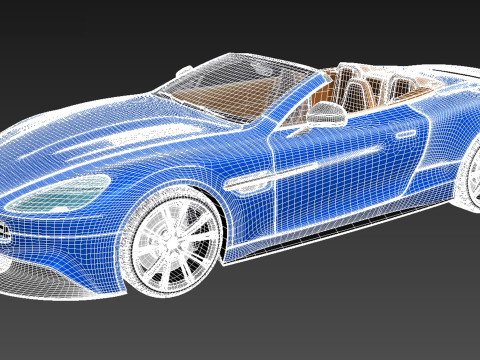 Aston Martin Vanquish Volante 2014 3D मॉडल