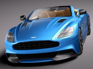 Aston Martin Vanquish Volante 2014 3D 模型