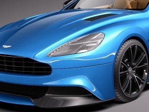 Aston Martin Vanquish Volante 2014 3D 模型