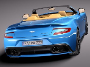 Aston Martin Vanquish Volante 2014 3D 模型