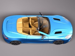 Aston Martin Vanquish Volante 2014 3D 模型