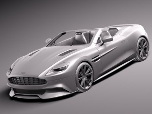 Aston Martin Vanquish Volante 2014 3D 模型