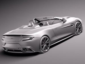 Aston Martin Vanquish Volante 2014 3D 模型