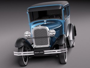 Model A Sedan 1928-1931 3Dモデル