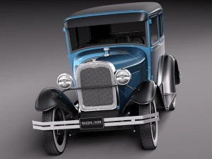 Model A Sedan 1928-1931 3D Model