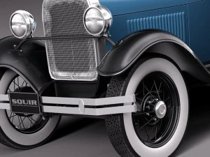 Model A Sedan 1928-1931 3D Model