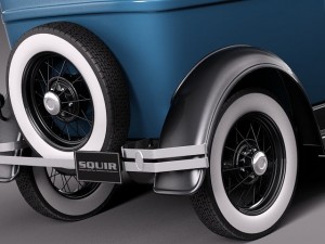 Model A Sedan 1928-1931 3Dモデル