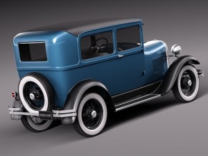 Model A Sedan 1928-1931 3Dモデル