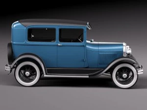 Model A Sedan 1928-1931 3D Model