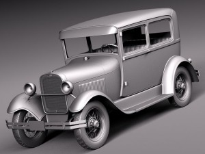 Model A Sedan 1928-1931 3Dモデル