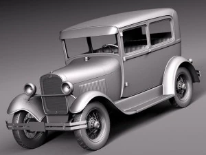 Model A Sedan 1928-1931 3D Model