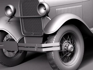 Model A Sedan 1928-1931 3D Model