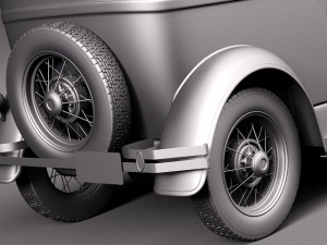 Model A Sedan 1928-1931 3Dモデル