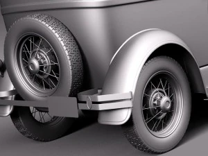 Model A Sedan 1928-1931 3D Model