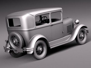 Model A Sedan 1928-1931 3Dモデル