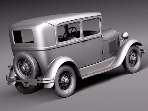 Model A Sedan 1928-1931 3D Model